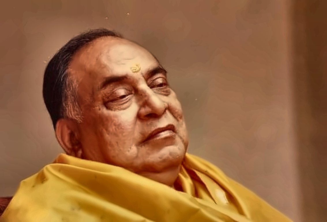 A serene portrait in his later years